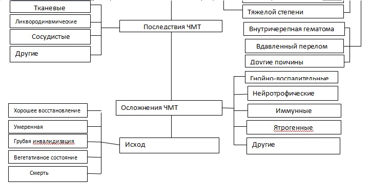 Сочетанная травма код по мкб 10 сотрясение головного мозга